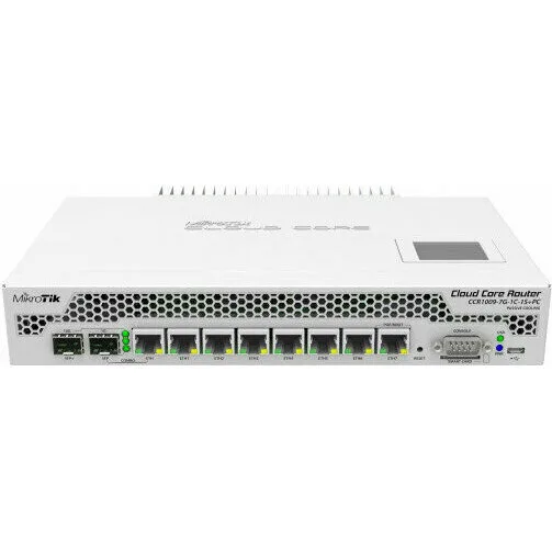 Маршрутизатор MikroTik Cloud Core Router 1009-7G-1C-1S+PC (CCR1009-7G-1C-1S+PC)