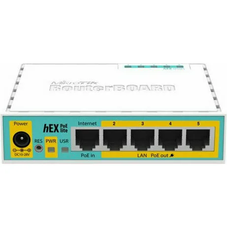Маршрутизатор MikroTik hEX PoE lite (RB750UPr2) Маршрутизатор MikroTik hEX PoE lite (RB750UPr2)