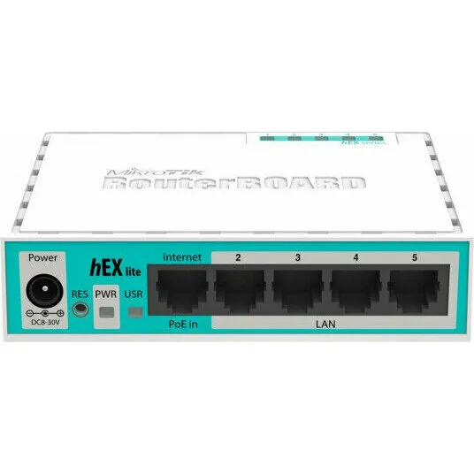 Маршрутизатор MikroTik hEX lite (RB750r2)
