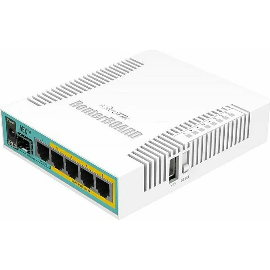 Маршрутизатор MikroTik hEX PoE (RB960PGS) Маршрутизатор MikroTik hEX PoE (RB960PGS)