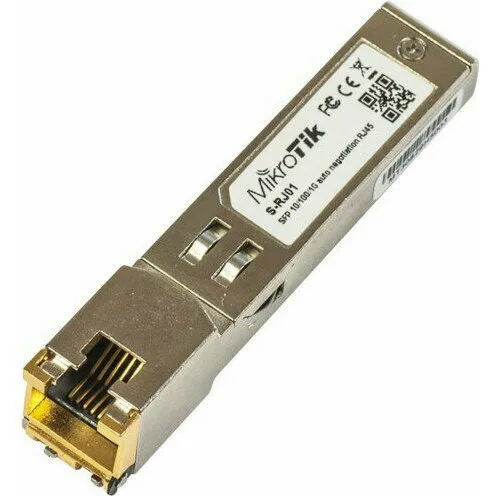 Медный RJ45 SFP модуль MikroTik S-RJ01 Медный RJ45 SFP модуль MikroTik S-RJ01