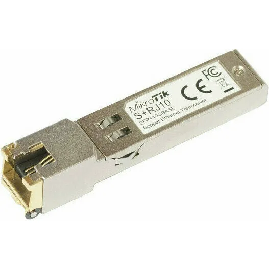 Оптический RJ-45 SFP+ модуль MikroTik S+RJ10