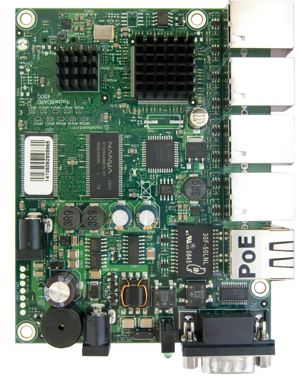 Маршрутизаторная плата Mikrotik RB450G 5xGigabit Ethernet, AR7161, 256 MB RAM Маршрутизаторная плата Mikrotik RB450G 5xGigabit Ethernet, AR7161, 256 MB RAM