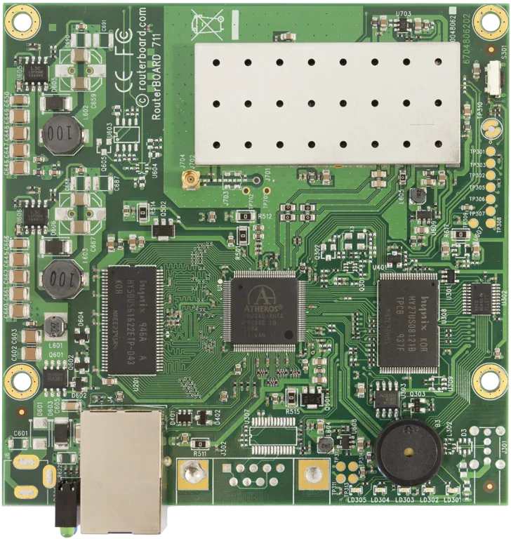Маршрутизаторная плата Mikrotik RB711-5Hn-M 1xFast Ethernet, Wi-Fi, Atheros AR7240 Маршрутизаторная плата Mikrotik RB711-5Hn-M 1xFast Ethernet, Wi-Fi, Atheros AR7240