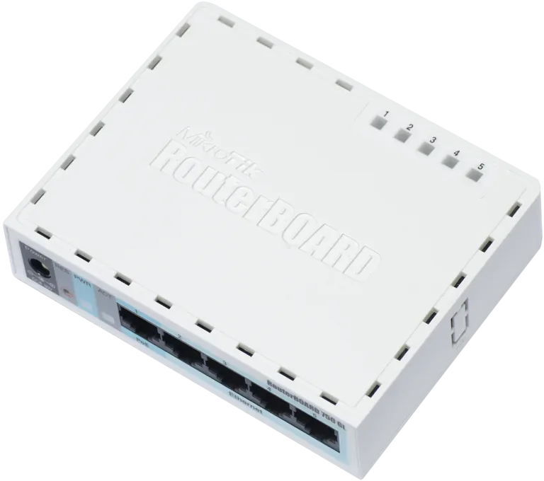 Маршрутизатор Mikrotik RB750GL 5xGigabit Ethernet, AR7242, 64 MB RAM Маршрутизатор Mikrotik RB750GL 5xGigabit Ethernet, AR7242, 64 MB RAM