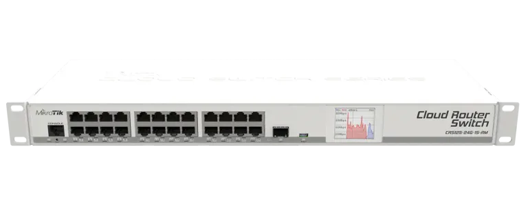 Коммутатор Mikrotik CRS125-24G-1S-RM 24xGigabit Ethernet, 1xSFP, AR9344 Коммутатор Mikrotik CRS125-24G-1S-RM 24xGigabit Ethernet, 1xSFP, AR9344