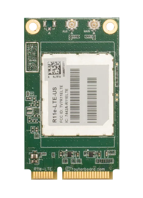 Сотовый модем Mikrotik R11e-LTE-US LTE Cat4, IPIP00, 2x uFL Сотовый модем Mikrotik R11e-LTE-US LTE Cat4, IPIP00, 2x uFL