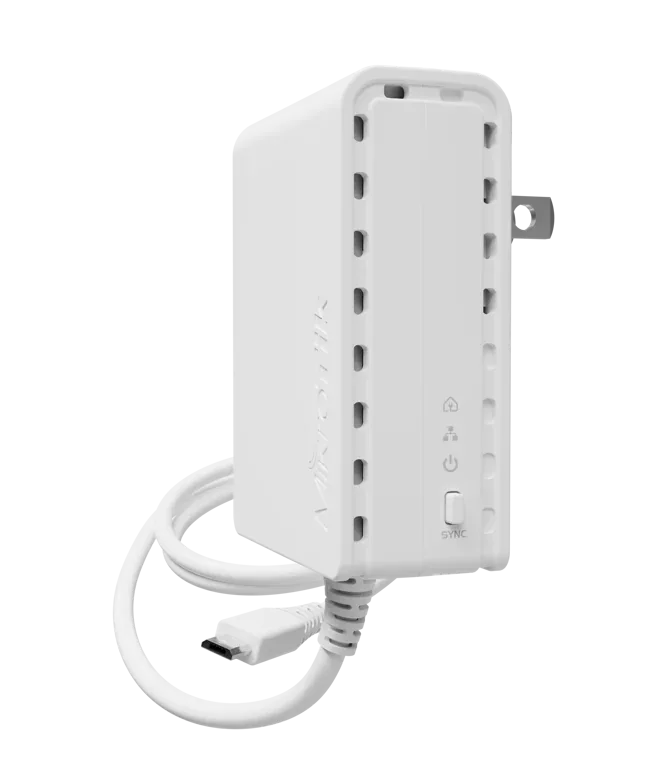 PowerLine-адаптер Mikrotik PWR-LINE US PL6400 1 MB RAM, 50 x 68 x 33 mm, 100-240 PowerLine-адаптер Mikrotik PWR-LINE US PL6400 1 MB RAM, 50 x 68 x 33 mm, 100-240