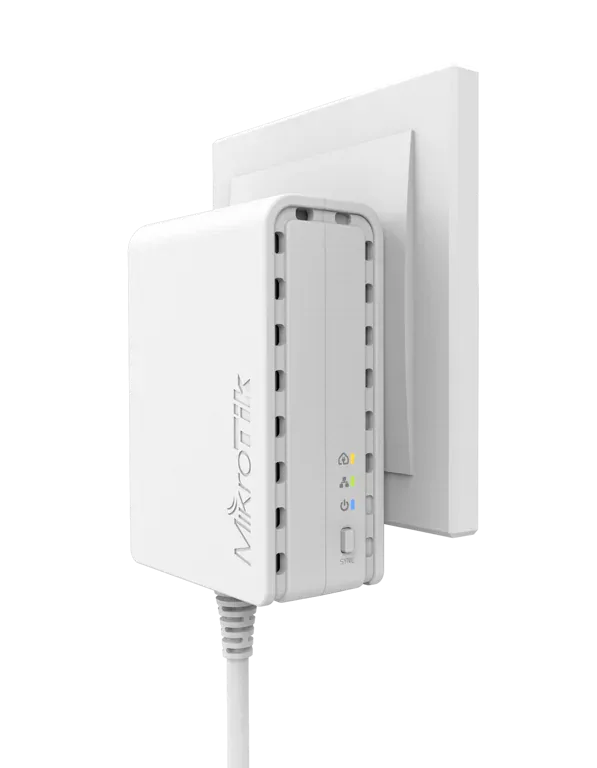 PowerLine-адаптер Mikrotik PWR-LINE US PL6400 1 MB RAM, 50 x 68 x 33 mm, 100-240 PowerLine-адаптер Mikrotik PWR-LINE US PL6400 1 MB RAM, 50 x 68 x 33 mm, 100-240