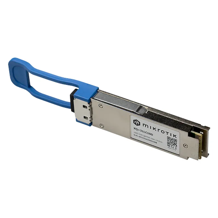 Оптический трансивер Mikrotik XQ+31LC10D 10km, Dual LC UPC, 100G Оптический трансивер Mikrotik XQ+31LC10D 10km, Dual LC UPC, 100G