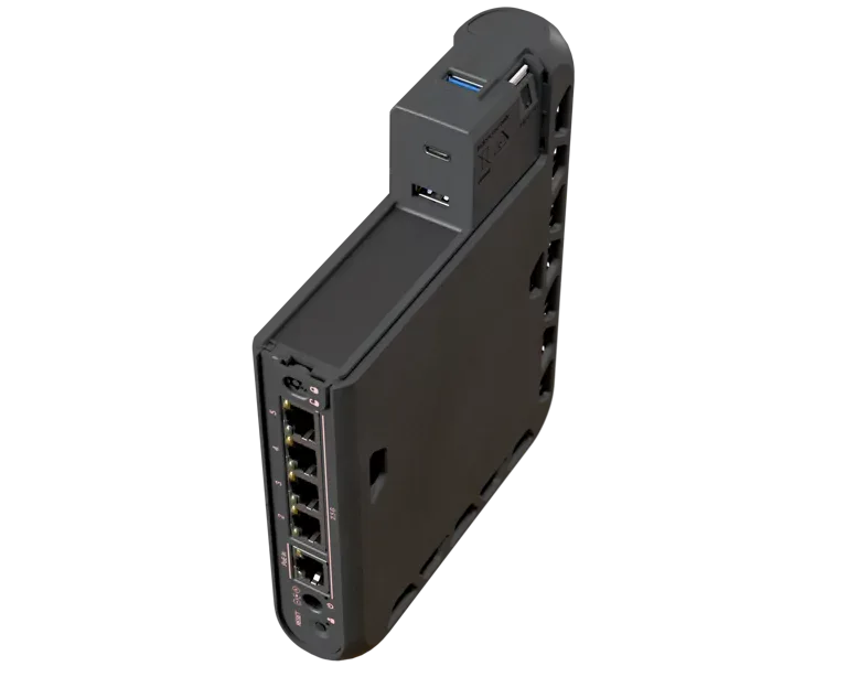 Wi-Fi роутер и точка доступа Mikrotik hAP be³ Media MA53UG+HbeH 5x2.5G, Wi-Fi 7, IPQ-5322 Wi-Fi роутер и точка доступа Mikrotik hAP be³ Media MA53UG+HbeH 5x2.5G, Wi-Fi 7, IPQ-5322