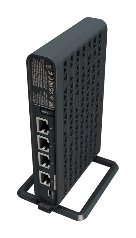 Wi-Fi роутер и точка доступа Mikrotik hAP be lite A42G-HbeP 1x2.5G, 3xGigabit Ethernet, Wi-Fi 7 Wi-Fi роутер и точка доступа Mikrotik hAP be lite A42G-HbeP 1x2.5G, 3xGigabit Ethernet, Wi-Fi 7