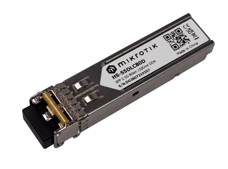 Оптический трансивер Mikrotik HS-55DLC80D 80km, SFP, Dual LC UPC Оптический трансивер Mikrotik HS-55DLC80D 80km, SFP, Dual LC UPC